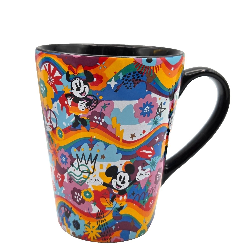 Disney Store  Mickey & Minnie Mouse Coffee Cup Mug LGBTQ Pride‎ Collection NWOT